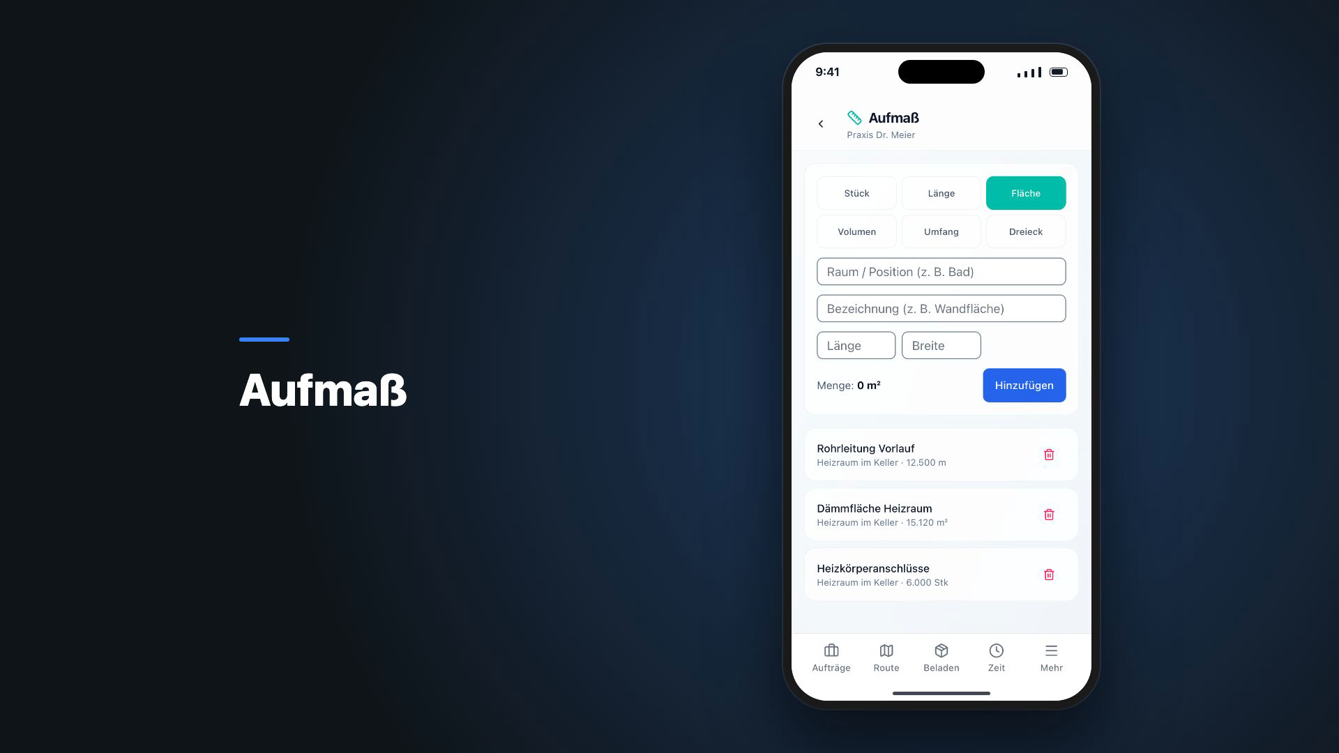 ManoPlan in 30 Sekunden – Aufmaß in der App