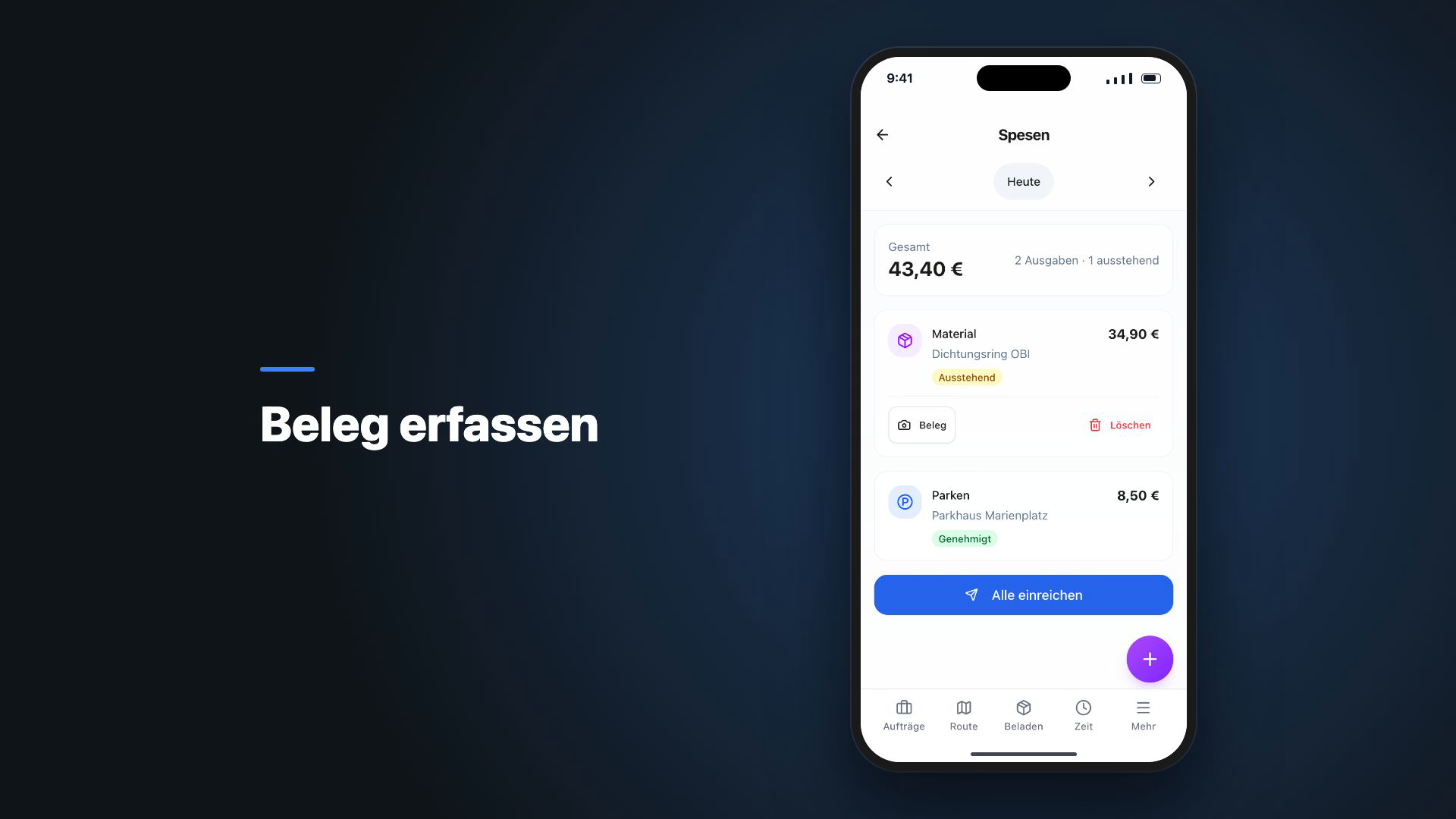 ManoPlan Workflow – Spesen prüfen und freigeben