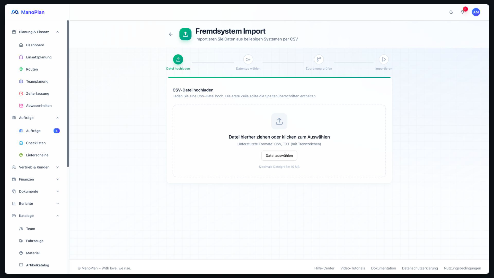 ManoPlan Workflow – Umstieg von Zettel und Excel