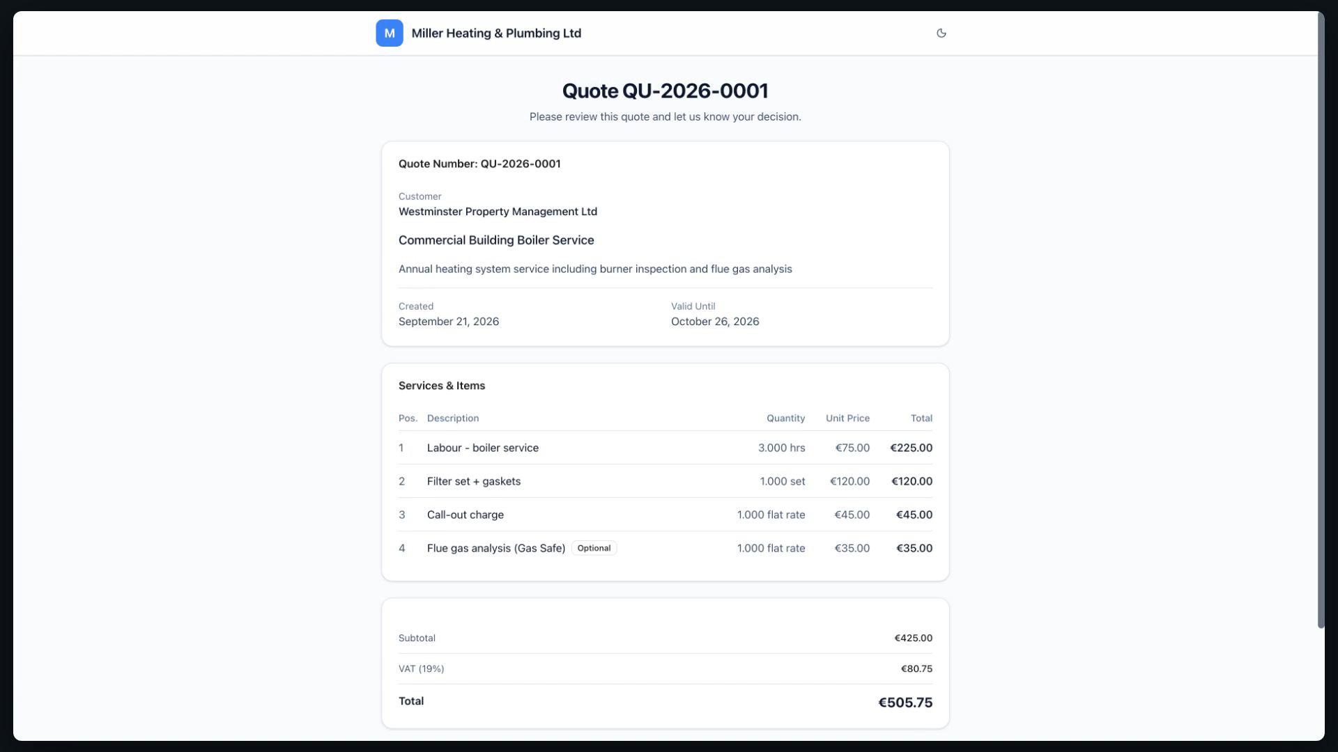 ManoPlan in 30 Seconds – Accepting Quotes Online