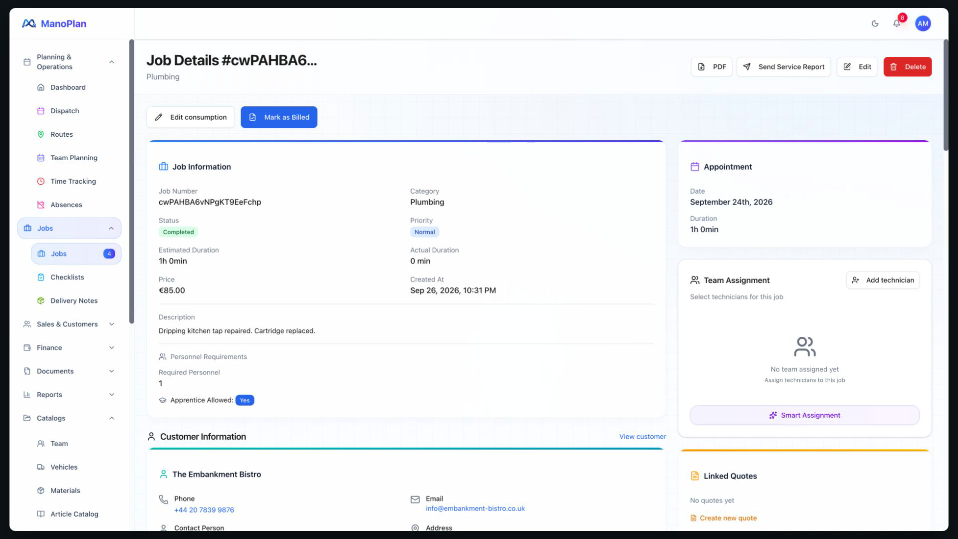 ManoPlan in 30 Seconds – E-Invoicing