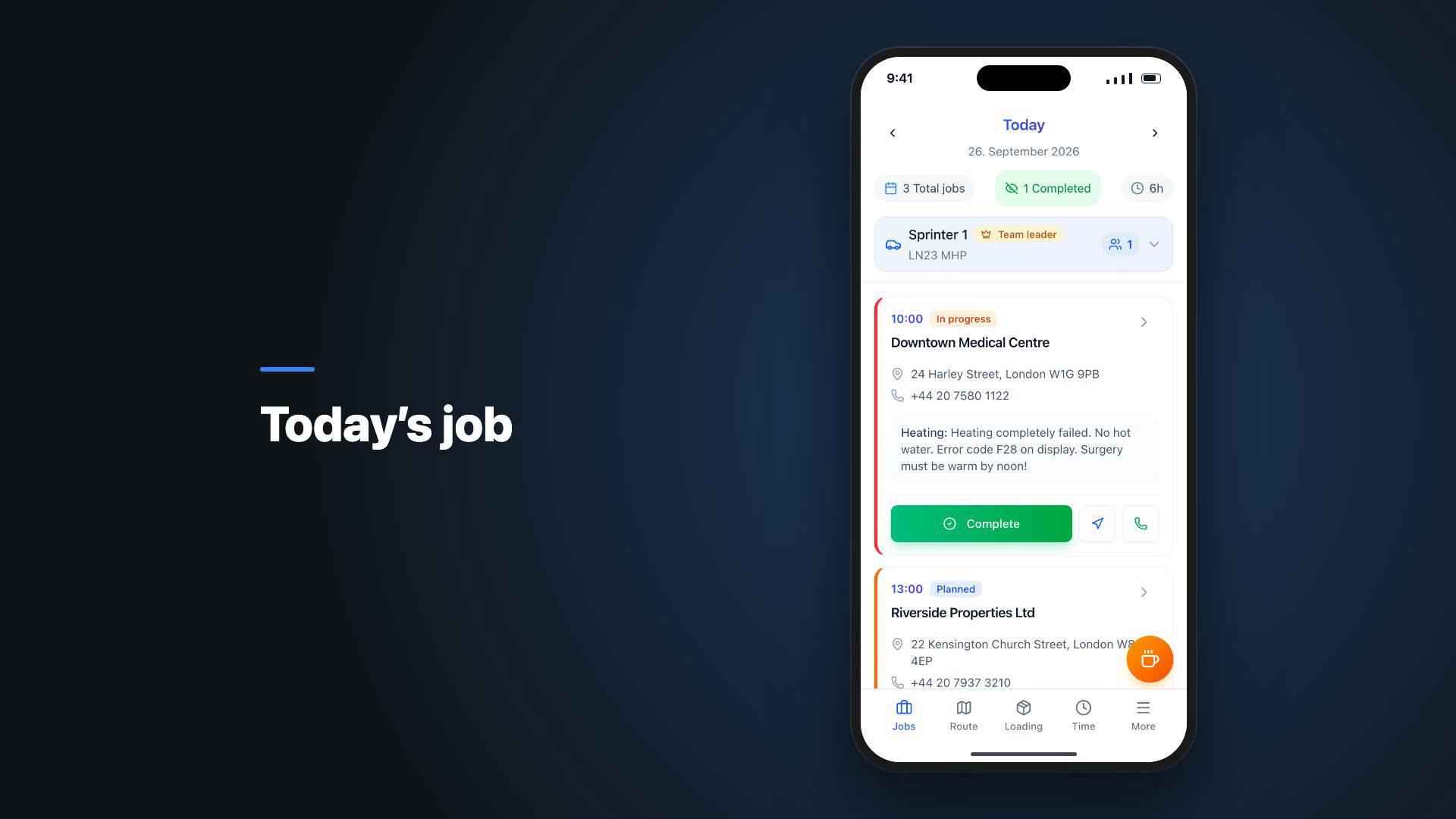 ManoPlan Workflow – Maintenance Visit