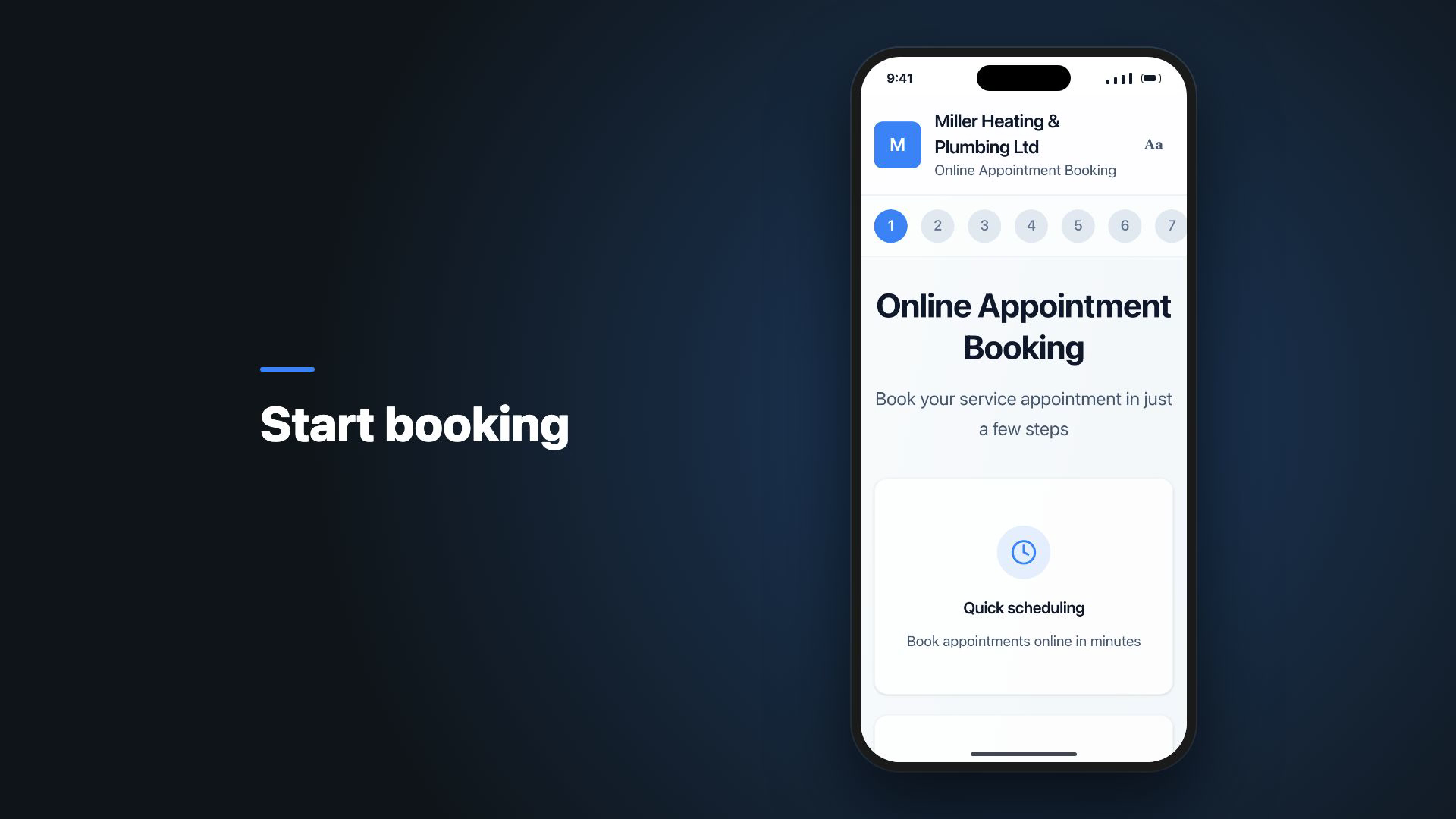 ManoPlan Workflow – Online Booking on a Smartphone