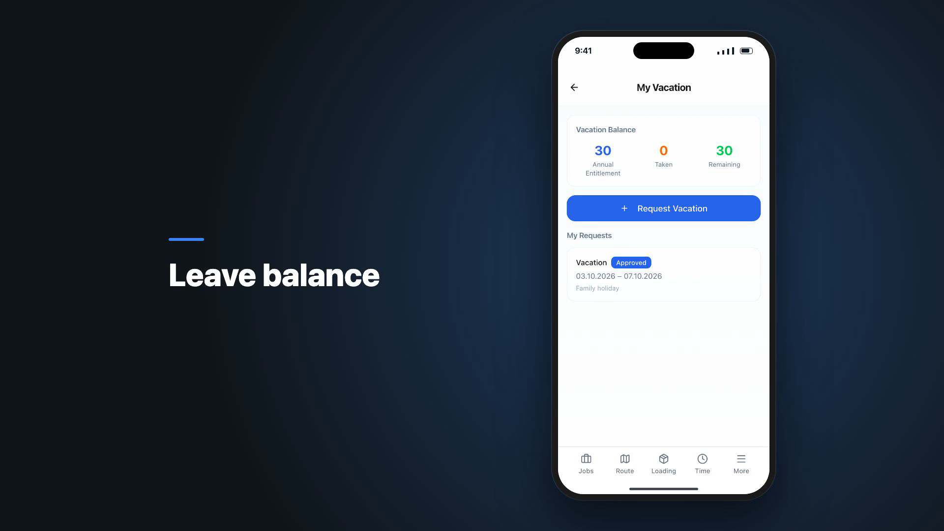 ManoPlan Workflow – Requesting Leave